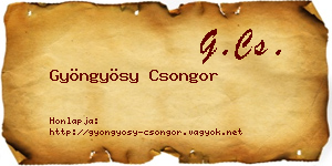 Gyöngyösy Csongor névjegykártya